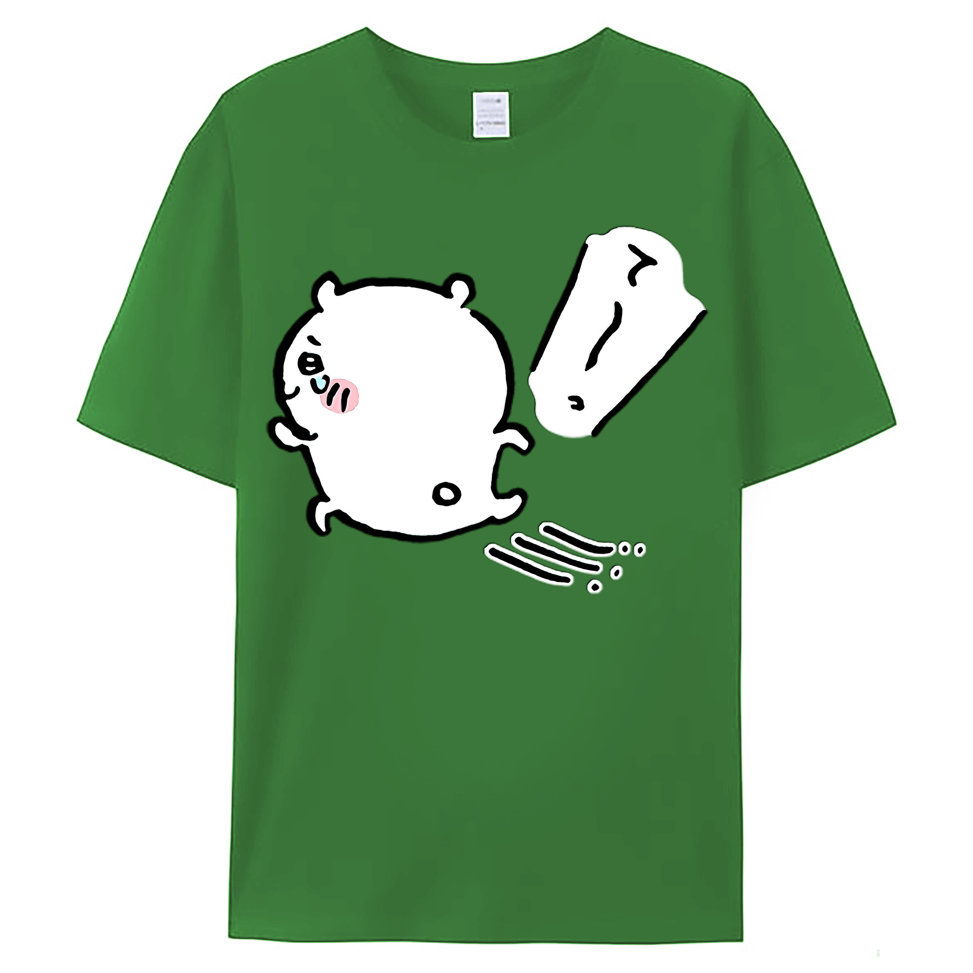 （画像用） ちいかわ ちいかわ Chii-kawa chiikawa レディースカジュアルプリントTシャツ（綿100％）